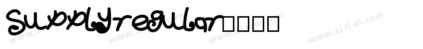 Supply regular字体转换